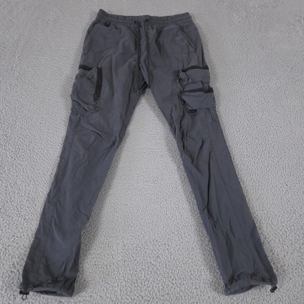 PacSun Pants Men‎ Small Gray Cargo Slim Tactical Hiking Outdoor Utility Stretch